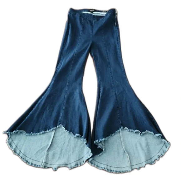 Judy Blue Super Flare Fit Pull On Jeans, Dark Wash Blue, Size 7/28, JB8486 - Picture 4 of 11